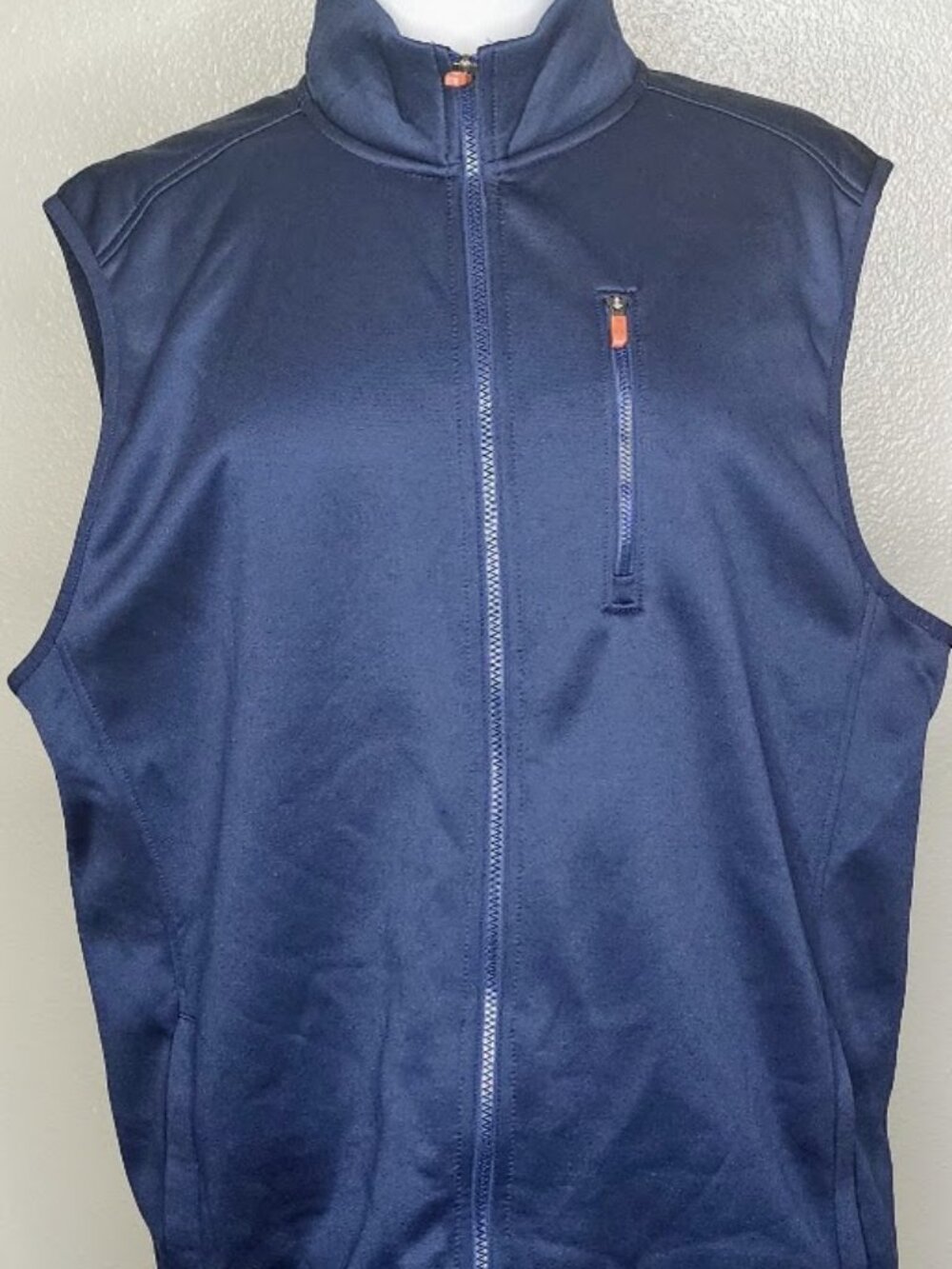 IZOD Navy Blue Zip-Front Performance Vest